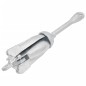 vidaXL Ancora Pieghevole con Corda Argento 3,2 kg in Ferro Malleabile