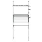 vidaXL Scaffale per Lavatrice 77x52x192 cm in Alluminio vidaXL Scaffale per Lavatrice 77x52x192 cm in Alluminio