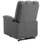 vidaXL Poltrona Alzapersona Grigio Chiaro Tessuto