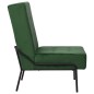 vidaXL Poltrona Relax 65x79x87 cm Verde Scuro in Velluto vidaXL Poltrona Relax 65x79x87 cm Verde Scuro in Velluto