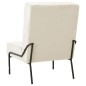 vidaXL Poltrona Relax 65x79x87 cm Bianco Crema in Velluto