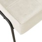 vidaXL Poltrona Relax 65x79x87 cm Bianco Crema in Velluto