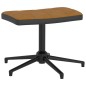vidaXL Poltrona Relax con Poggiapiedi Marrone in Velluto e PVC vidaXL Poltrona Relax con Poggiapiedi Marrone in Velluto e PVC