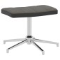 vidaXL Poltrona Relax con Poggiapiedi Grigio Scuro in Velluto e PVC vidaXL Poltrona Relax con Poggiapiedi Grigio Scuro in Velluto e PVC