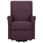 vidaXL Poltrona Alzapersona Viola Tessuto