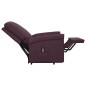 vidaXL Poltrona Alzapersona Viola Tessuto