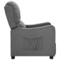 vidaXL Poltrona Reclinabile in Tessuto Grigio Chiaro