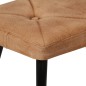 vidaXL Poltrona Wingback con Poggiapiedi Marrone in Tela vidaXL Poltrona Wingback con Poggiapiedi Marrone in Tela