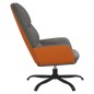 vidaXL Poltrona Relax Grigio Chiaro in Tessuto