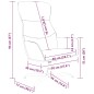 vidaXL Poltrona Rilassante Tortora in Similpelle Scamosciata vidaXL Poltrona Rilassante Tortora in Similpelle Scamosciata