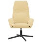 vidaXL Poltrona Relax Bianco Crema in Velluto vidaXL Poltrona Relax Bianco Crema in Velluto
