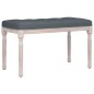 vidaXL Panca Grigio Scuro 80x40x49 cm in Velluto