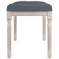 vidaXL Panca Grigio Scuro 80x40x49 cm in Velluto