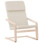 vidaXL Sedia Relax Crema in Tessuto vidaXL Sedia Relax Crema in Tessuto