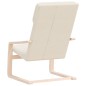 vidaXL Sedia Relax Crema in Tessuto vidaXL Sedia Relax Crema in Tessuto