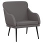 vidaXL Poltrona Grigia 63x76x80 cm Similpelle vidaXL Poltrona Grigia 63x76x80 cm Similpelle