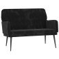 vidaXL Panca Nera 108x79x79 cm in Velluto