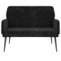 vidaXL Panca Nera 108x79x79 cm in Velluto