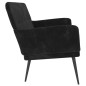 vidaXL Panca Nera 108x79x79 cm in Velluto