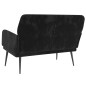 vidaXL Panca Nera 108x79x79 cm in Velluto