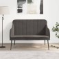 vidaXL Panca Grigio Scuro 110x76x80 cm in Velluto vidaXL Panca Grigio Scuro 110x76x80 cm in Velluto
