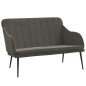 vidaXL Panca Grigio Scuro 110x76x80 cm in Velluto vidaXL Panca Grigio Scuro 110x76x80 cm in Velluto