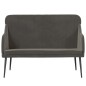 vidaXL Panca Grigio Scuro 110x76x80 cm in Velluto vidaXL Panca Grigio Scuro 110x76x80 cm in Velluto