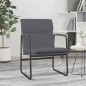 vidaXL Sedia Lounge Grigia 55x64x80 cm in Similpelle vidaXL Sedia Lounge Grigia 55x64x80 cm in Similpelle