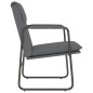 vidaXL Sedia Lounge Grigia 55x64x80 cm in Similpelle vidaXL Sedia Lounge Grigia 55x64x80 cm in Similpelle