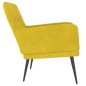 vidaXL Poltrona Gialla 62x79x79 cm Velluto vidaXL Poltrona Gialla 62x79x79 cm Velluto