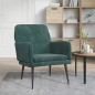 vidaXL Poltrona Verde Scuro 62x79x79 cm Velluto vidaXL Poltrona Verde Scuro 62x79x79 cm Velluto