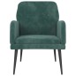 vidaXL Poltrona Verde Scuro 62x79x79 cm Velluto vidaXL Poltrona Verde Scuro 62x79x79 cm Velluto