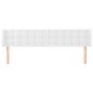Testiera ad Orecchio Bianca 163x16x78/88 cm in Similpelle Testiera ad Orecchio Bianca 163x16x78/88 cm in Similpelle