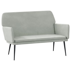 vidaXL Panca Grigio Chiaro 108x79x79 cm in Velluto