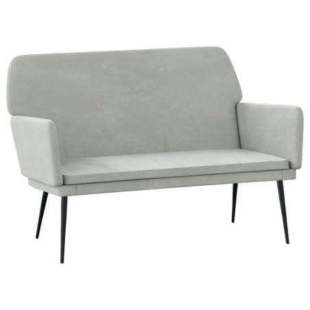 vidaXL Panca Grigio Chiaro 108x79x79 cm in Velluto