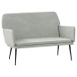 vidaXL Panca Grigio Chiaro 108x79x79 cm in Velluto