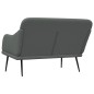 vidaXL Panca Grigio Scuro 110x76x80 cm in Tessuto