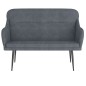vidaXL Panca Grigio Scuro 110x76x80 cm in Velluto vidaXL Panca Grigio Scuro 110x76x80 cm in Velluto