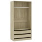 vidaXL Armadio Rovere Sonoma 100x50x200 cm in Legno Multistrato vidaXL Armadio Rovere Sonoma 100x50x200 cm in Legno Multistrato