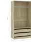 vidaXL Armadio Rovere Sonoma 100x50x200 cm in Legno Multistrato vidaXL Armadio Rovere Sonoma 100x50x200 cm in Legno Multistrato