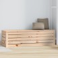 vidaXL Contenitore Portaoggetti 109x36,5x33 cm Legno Massello Pino vidaXL Contenitore Portaoggetti 109x36,5x33 cm Legno Massello Pino