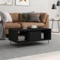 vidaXL Tavolino da Salotto Nero 90x50x36,5 cm in Legno Multistrato