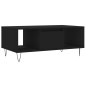 vidaXL Tavolino da Salotto Nero 90x50x36,5 cm in Legno Multistrato