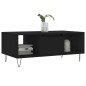 vidaXL Tavolino da Salotto Nero 90x50x36,5 cm in Legno Multistrato