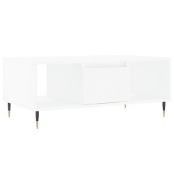 vidaXL Tavolino da Salotto Bianco 90x50x36,5 cm in Legno Multistrato