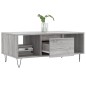 vidaXL Tavolino Salotto Grigio Sonoma 90x50x36,5 cm Legno Multistrato