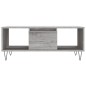 vidaXL Tavolino Salotto Grigio Sonoma 90x50x36,5 cm Legno Multistrato