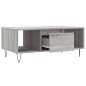vidaXL Tavolino Salotto Grigio Sonoma 90x50x36,5 cm Legno Multistrato