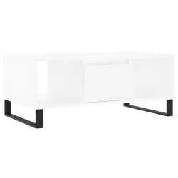 vidaXL Tavolino da Salotto Bianco 90x50x36,5 cm in Legno Multistrato