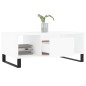 vidaXL Tavolino da Salotto Bianco 90x50x36,5 cm in Legno Multistrato